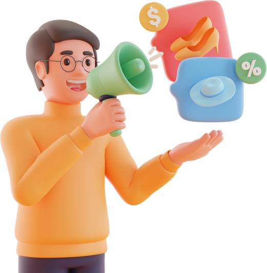 Product Promotion 3D Illustration